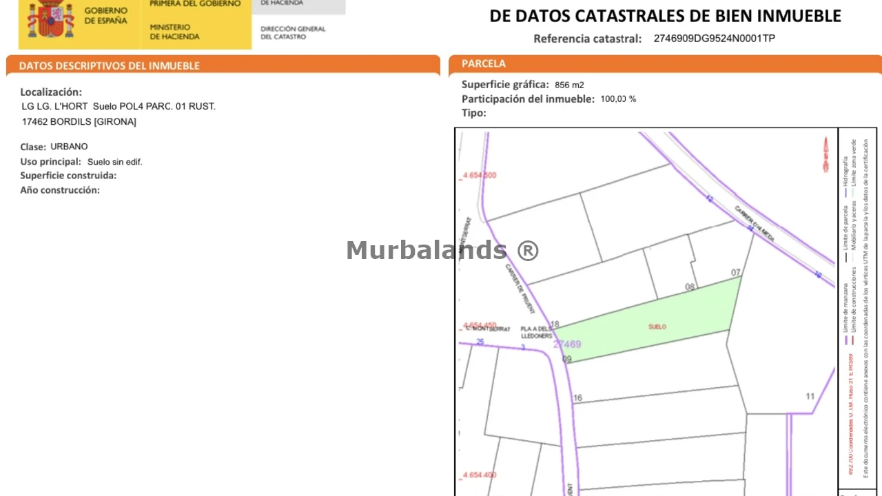 Foto de un terreno o una obra parada para mostrar en el detalle del inmueble